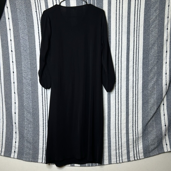 Misook Long Sheer Tunic Dress - Picture 5 of 5